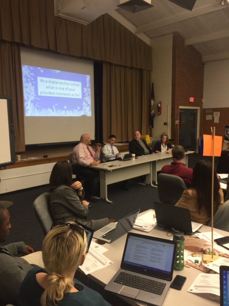 VBAnchor's tweet image. Principal panel discussion at Anchor School meeting. #vbanchor