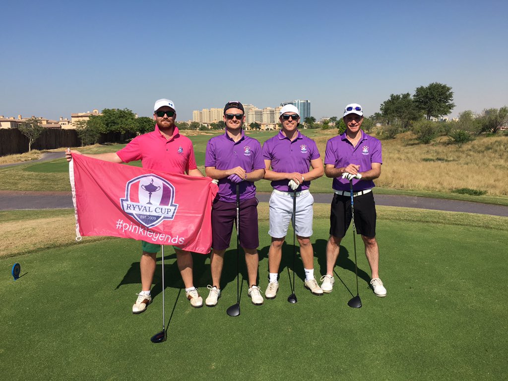 RyvalCup's tweet photo. Burke &amp; GB beat Smith &amp; Smems 3&amp;2 in the Annual Dubai RC Chairmans Pairs! #robpalmercantbetaggedinphotos @smithy_0 https://t.co/cNEB3JUuaj