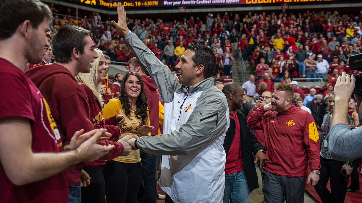 Thank you #CyclONEnation for welcoming <a href="/ISUMattCampbell/">Matt Campbell</a> into our family last night! #Cyclones
