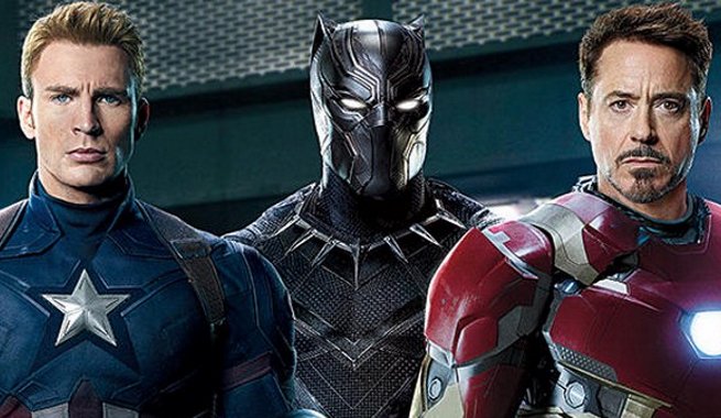 CAPTAIN AMERICA, IRON MAN, BLACK PANTHER Featured On EW Cover bit.ly/1QTPaYn