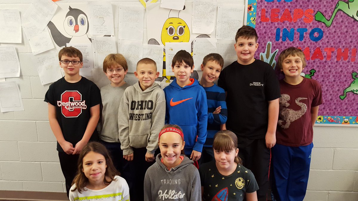 KPatton9697's tweet image. 5th grade winners for November. #mathwriting