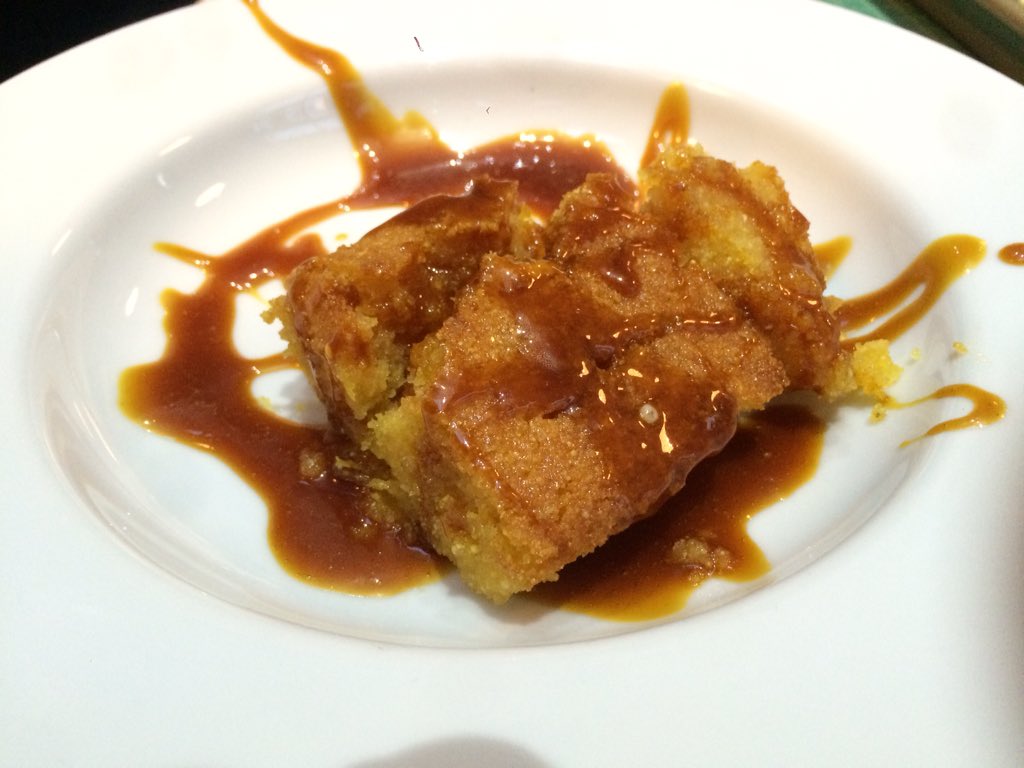 home_in_bristol's tweet photo. How do you follow that?! With a lemon polenta cake &amp; salted caramel sauce. That's how. #cookingwithcarol https://t.co/AcfuATqfMo