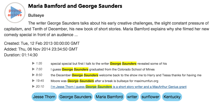Happy birthday to American writer, George Saunders! Hear his interview on 