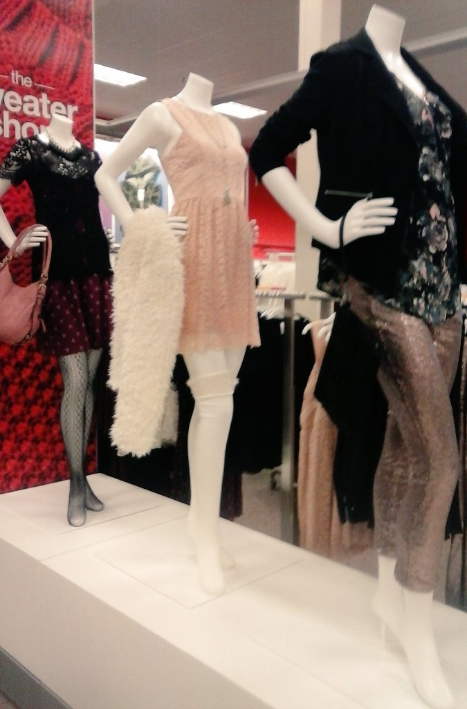 Our mannequins are ready for their holiday parties!!! #vml #t1349 #Target