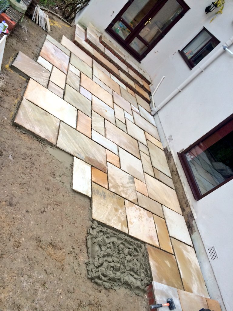 Bentonbros's tweet photo. So far so good! Do love the colour contrast #perfectPaving https://t.co/sPd8RMUevV