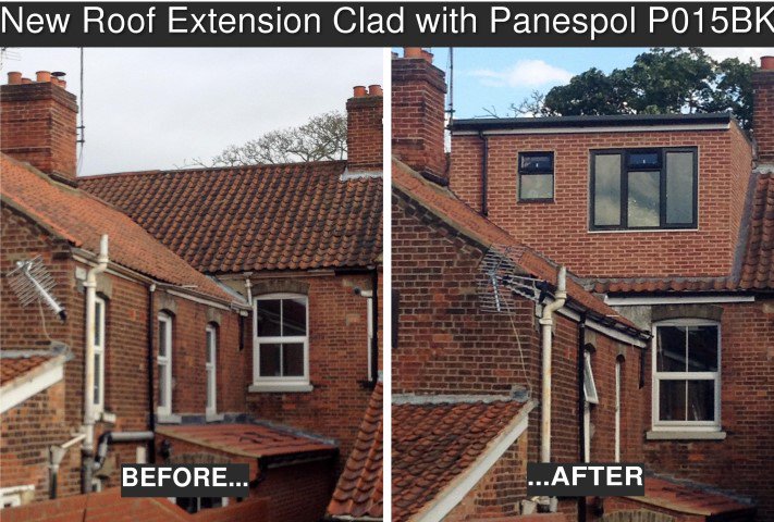 PanespolUK's tweet photo. See how Panespol can be used externally on this roof loft extension. https://t.co/A9FNwgAwiM