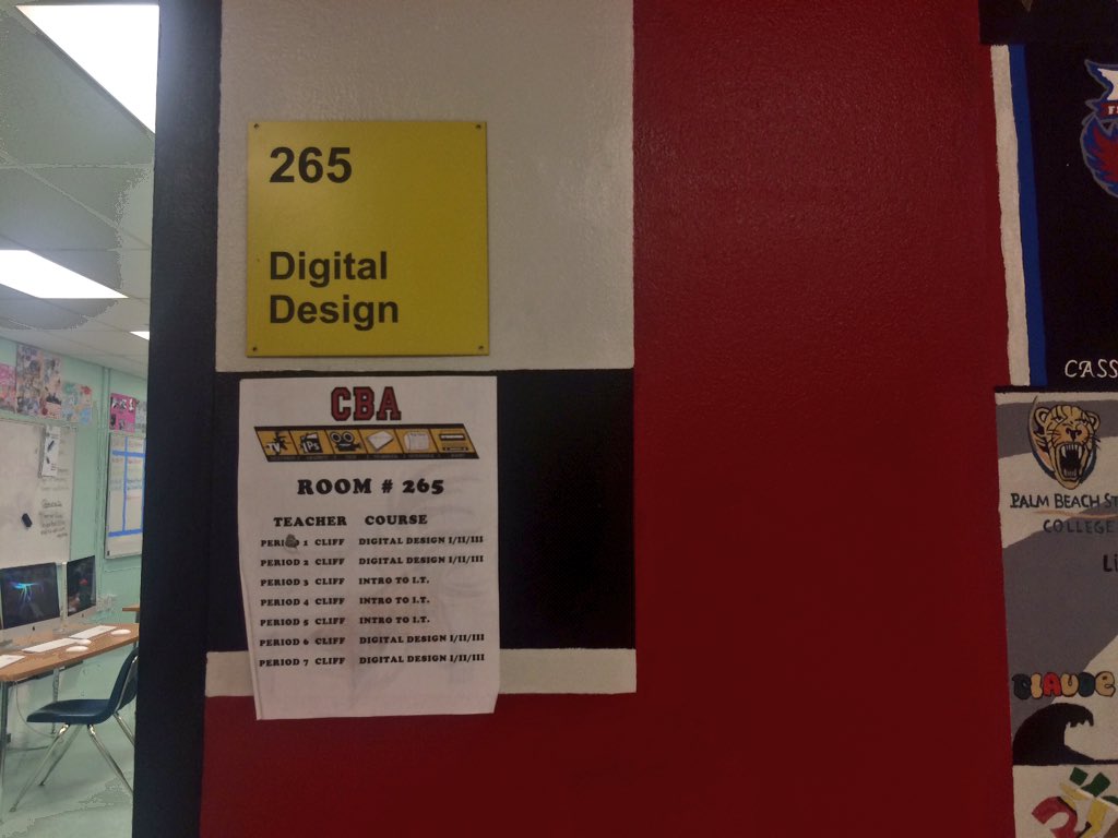 DBHSpathfinder's tweet photo. Located in the #CBA hallway is #GraphicsClub. Join now and start your world of design through the #YMCA program! https://t.co/SpHzUgSlxE