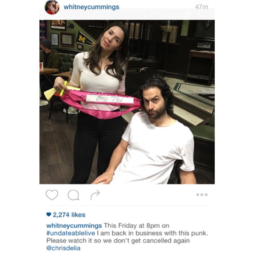 Who's excited to see <a href="/WhitneyCummings/">Whitney Cummings</a> on #UndateableLive?!