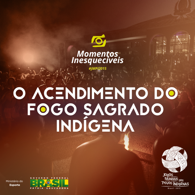 JMPI2015's tweet photo. A Cerimônia de Acendimento do Fogo Sagrado teve como cenário a Praça dos Girassóis. #JMPI2015 https://t.co/lXuxXdVJc2
