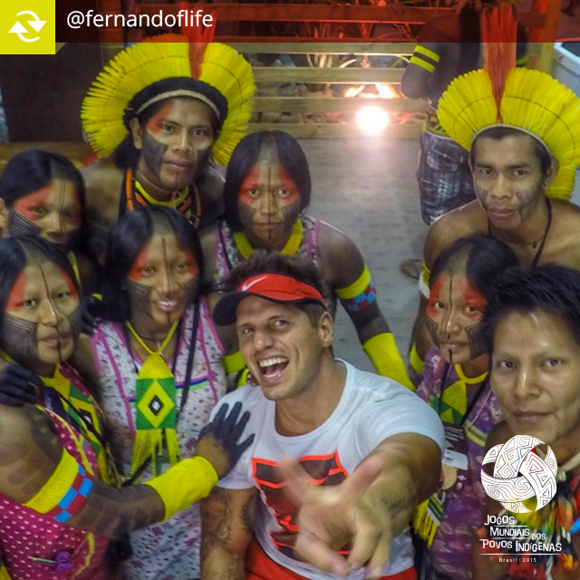 JMPI2015's tweet photo. O tetracampeão de paracanoagem Fernando Fernandes deu um giro pela Vila dos #JMPI2015. https://t.co/LV3yE6AA82
