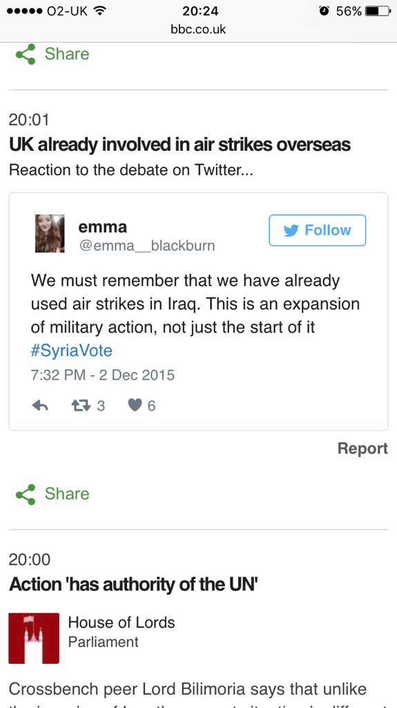 RWBAyear10's tweet photo. Just spotted @emma__blackburn on the Syria BBC news feed. #goodwork https://t.co/rSked8DYZM