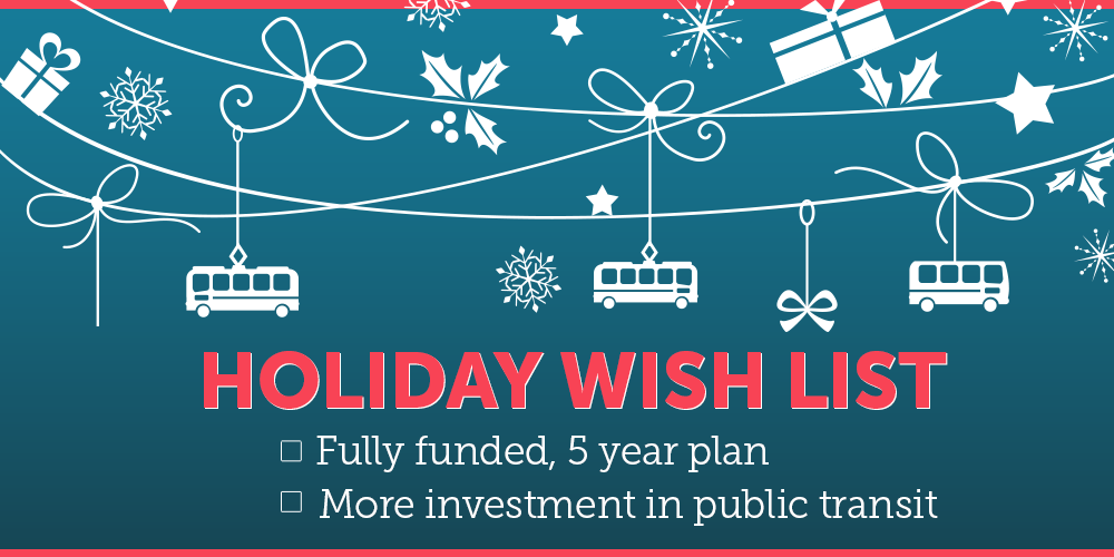 RT <a href="/APTA_Transit/">PublicTransportation</a>: Here’s our holiday wish list to Congress. 
bit.ly/1E1ItP2 #Voices4Transit