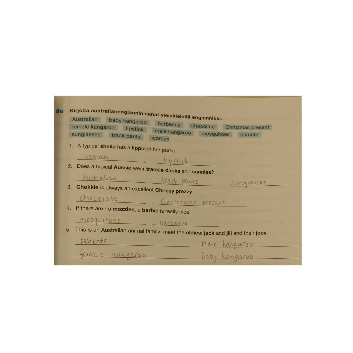 venlathehomo's tweet photo. my english book has this English-Courtney Act-English dictionary 😌 #ThatsSoAussie @courtneyact https://t.co/FkY1Qbp2pr