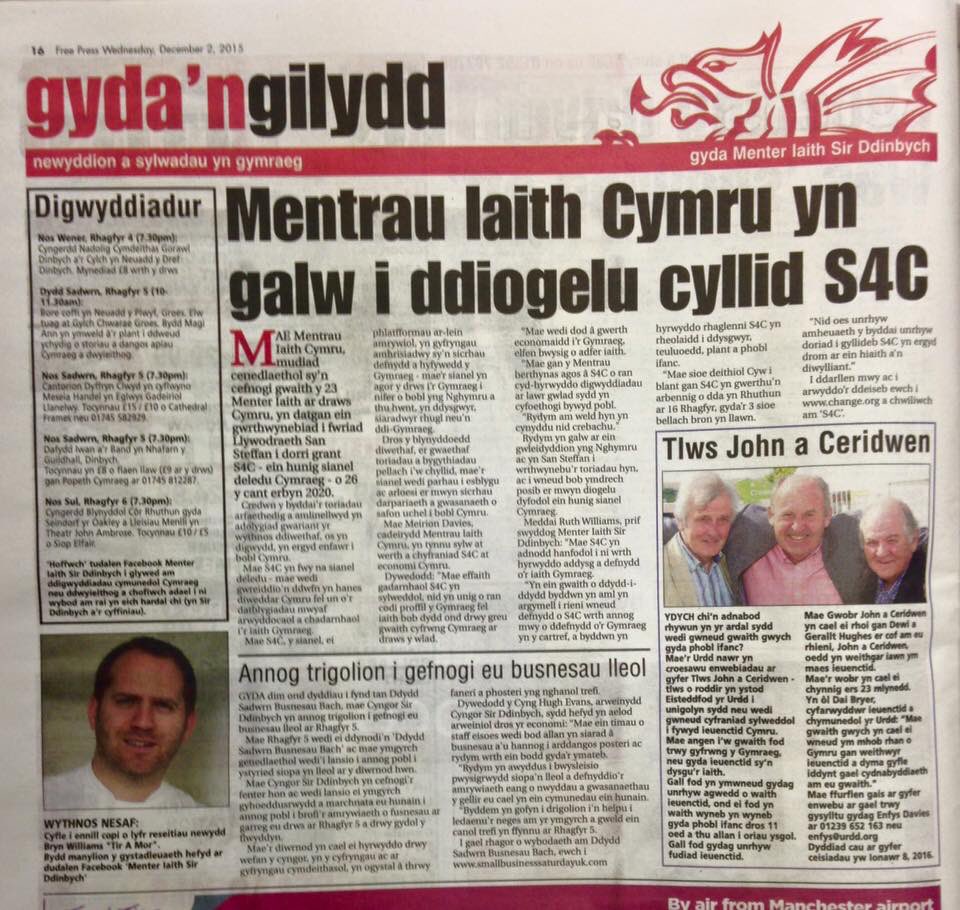 Menter Iaith Sir Ddinbych 🏴 tweet media