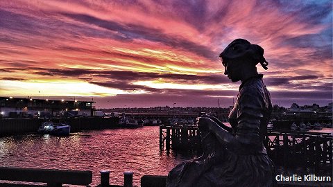 Stunning #sunset in Bridlington, E Yorks yesterday. Pic by Charlie Kilburn. More pics: bbc.in/1XxCPgK Lan