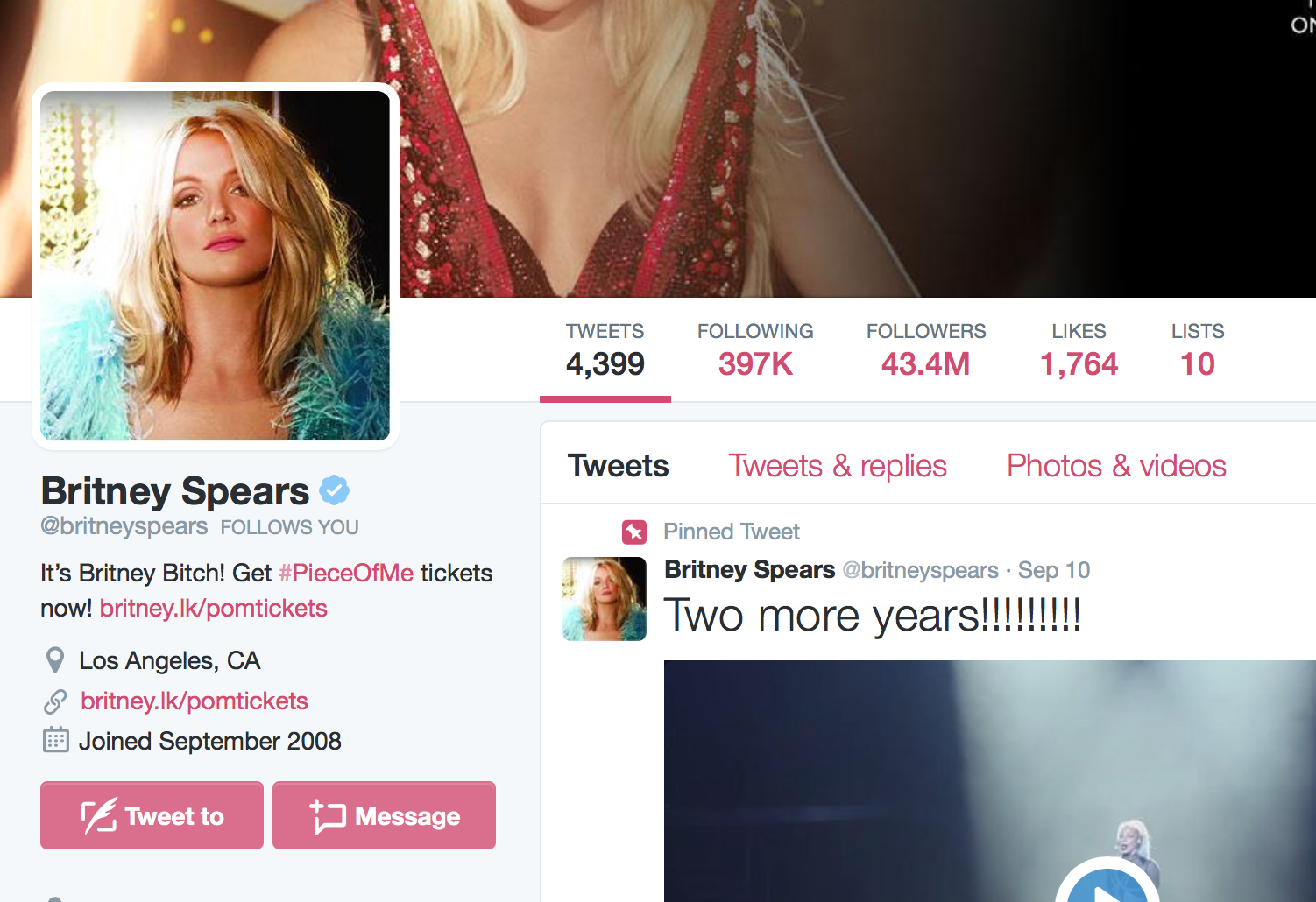 Happy Birthday Britney Spears- Also Thank You For Following Us! 