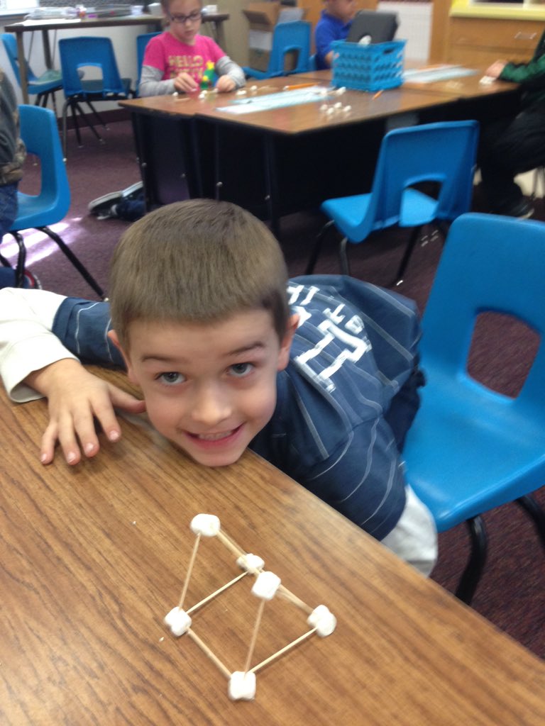 MrsSBoswell's tweet photo. 3D shapes with marshmallows and toothpicks. #wceloveslearning #azLEARNS https://t.co/Tss3uXcnfk