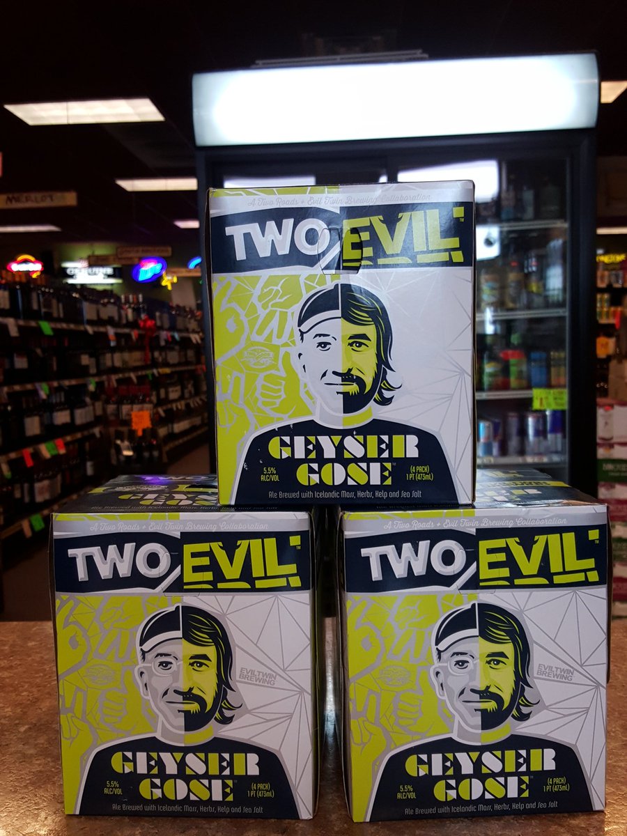 ChetsLiquor's tweet photo. @2RoadsBrewing @EvilTwinBrewing Collaboration GEYSER GOSE!! https://t.co/4me5bErHvh