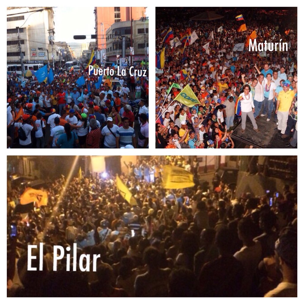 MariaCorinaYA's tweet image. Una multitud en las calles d #Anzoategui #Monagas #Sucre;todo oriente en rebeldía cívica! #6D