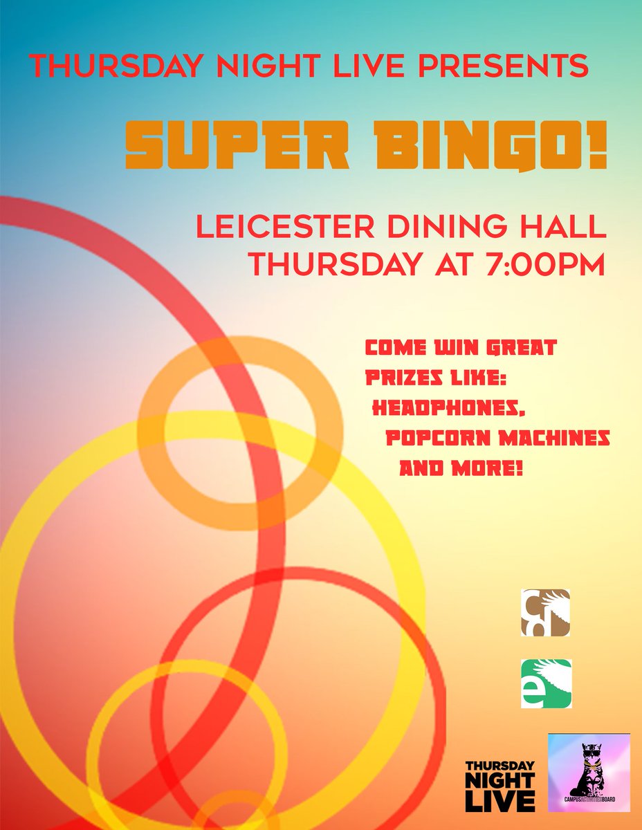 Becker_CAB's tweet photo. The time has come. Super bingo will be held on the Leicester campus tomorrow at 7:00pm. Be there! #cab #becker https://t.co/1ySXtzwiAp