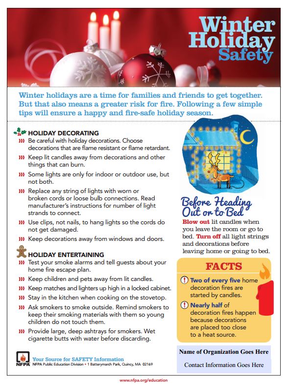 Leaving the room? Going to bed? Blow out candles &amp; unplug your lights! #SafeAndSound <a href="/NFPA/">NFPA</a>