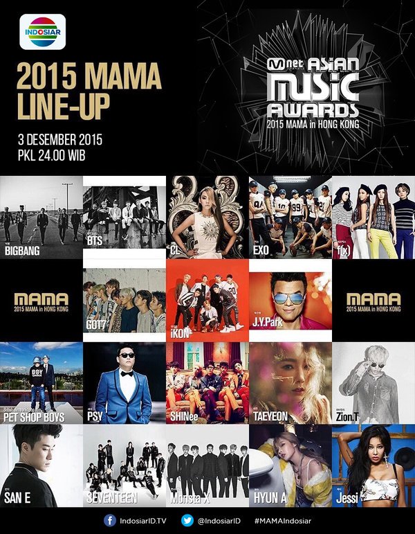 Kpopers! Nggak sabar nonton #MAMAIndosiar? Tungguin malam ini pkl 24.00 WIB