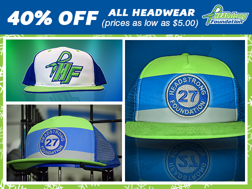 HEADstrongFnd's tweet photo. #HoliDAYSOfDeals begins today! Shop 40% off all #HEADwear for men and women!! Shop now: https://t.co/JlcW0PhXDS. https://t.co/pMc4D8BjuH