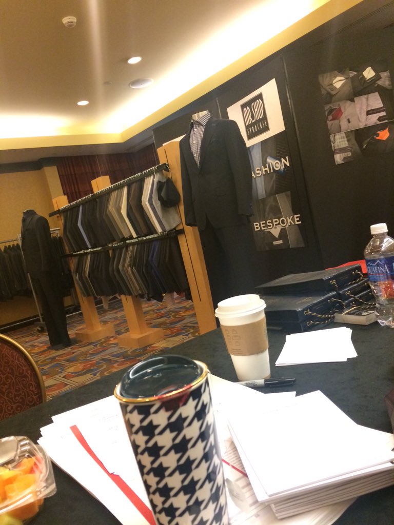 AndrianaRichard's tweet photo. Two day custom suit event at Turning Stone Casino, time to design :) #MrShop #DesignLife https://t.co/OBHw53krim