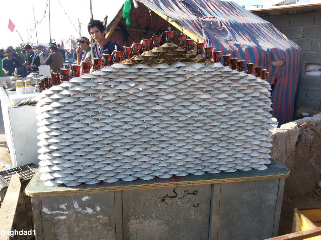 لقطة من احدى المواكب الحسينية