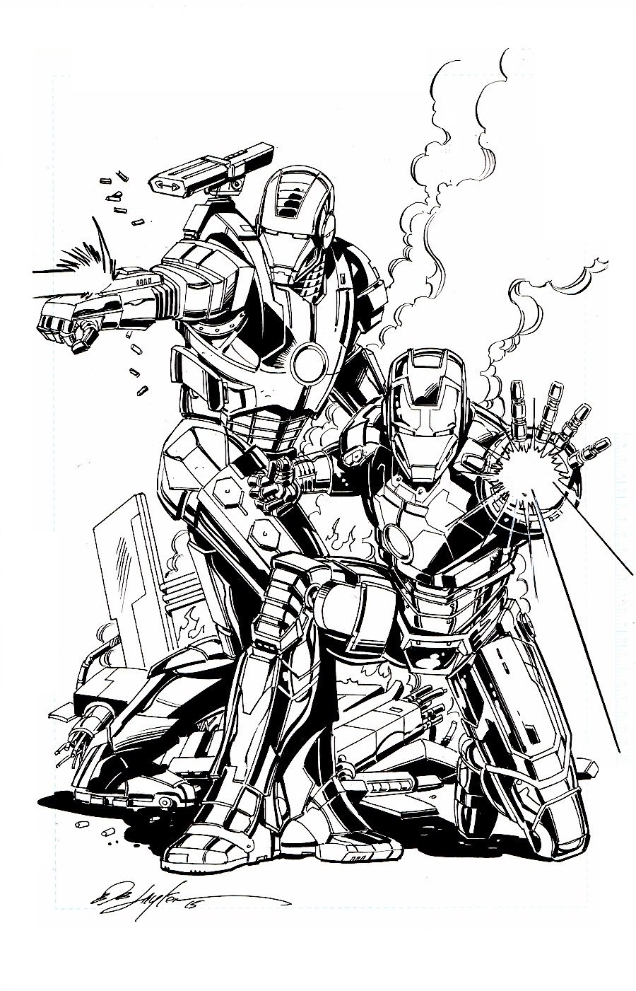 War Machine Coloring Pages