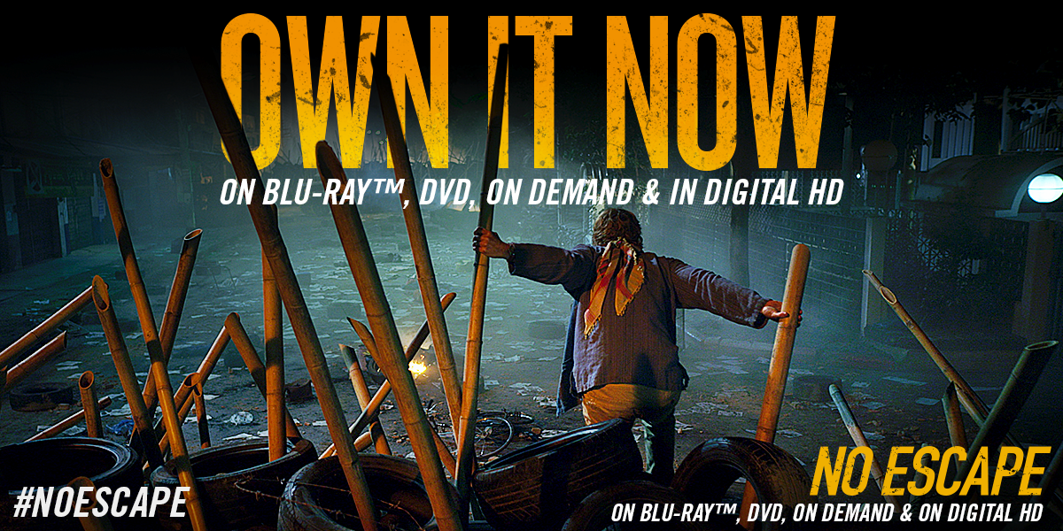 NoEscape's tweet image. Nothing can stop him from getting his family out alive. Get #NoEscape on Blu-ray™ &amp;amp; DVD now: gwi.io/u41oos