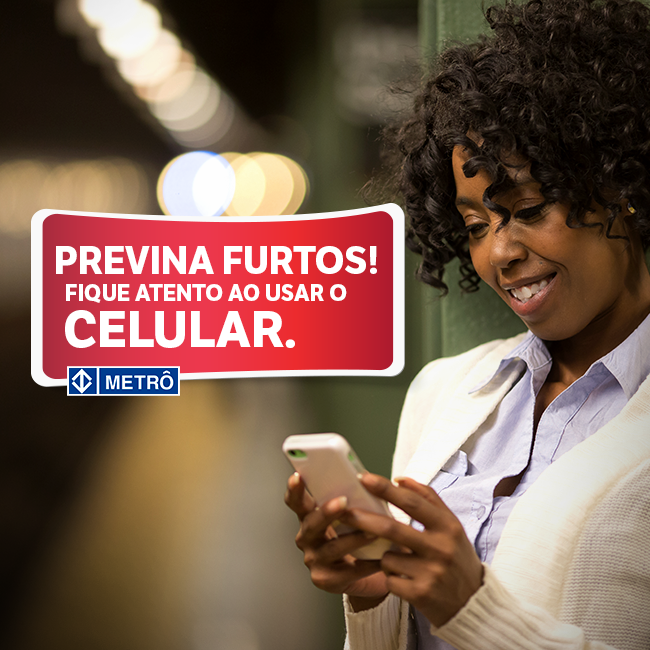 metrosp_oficial's tweet photo. Cuide dos seus pertences! Fique atento ao usar o celular https://t.co/dsNQVgnRt7