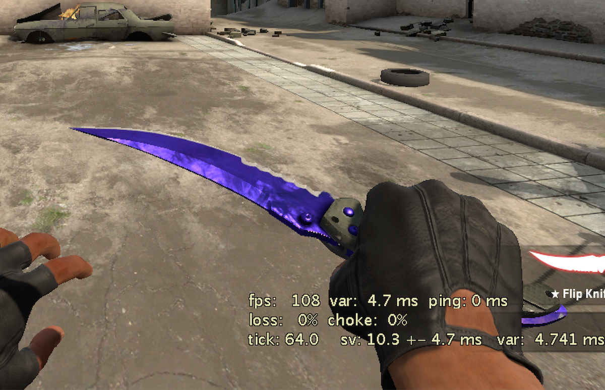 Geez_Monster's tweet photo. So i just got my very first #SAPPHIRE knife!!!!!!! Flipknife Sapphire Doppler BABY!!!!! #TURNUP ITS SO BLUE #CSGO https://t.co/d6QK1qAcmj