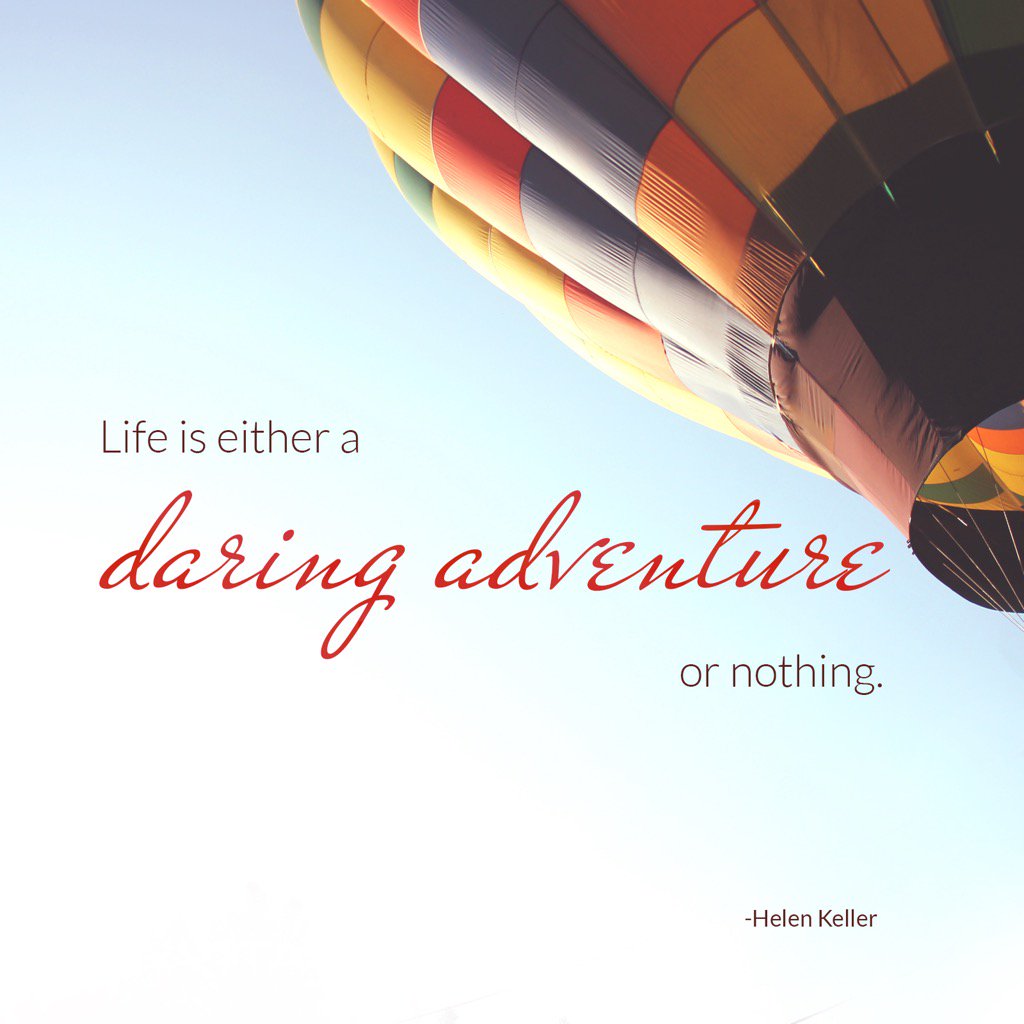 smd9715's tweet photo. Life is either a daring adventure or nothing.
- Helen Keller https://t.co/aP4O84uHRP