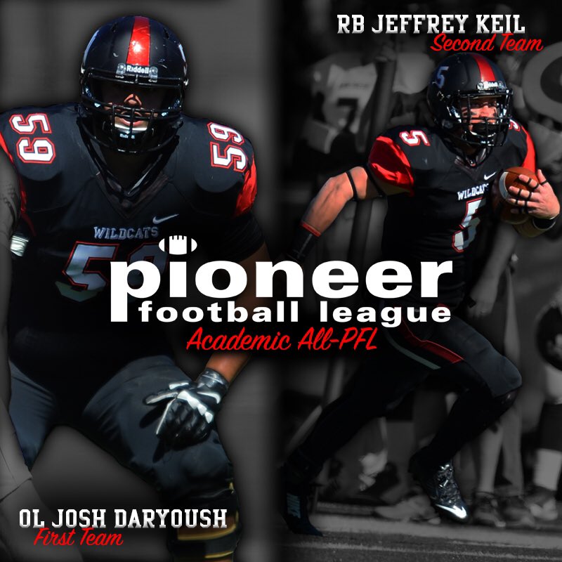 DavidsonFB's tweet photo. OL Josh Daryoush and RB Jeffrey Keil have earned Academic All-PFL honors #ALLIN15 https://t.co/m1KaCFIR41