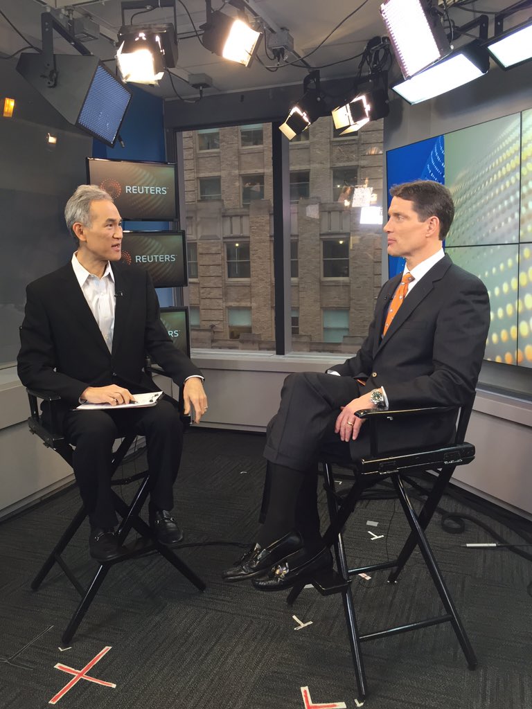 RallyPointPR's tweet image. Michael Jones of @RiverFrontIG going one-on-one with @freddiethekat of @ReutersTV talking the Fed and the markets.