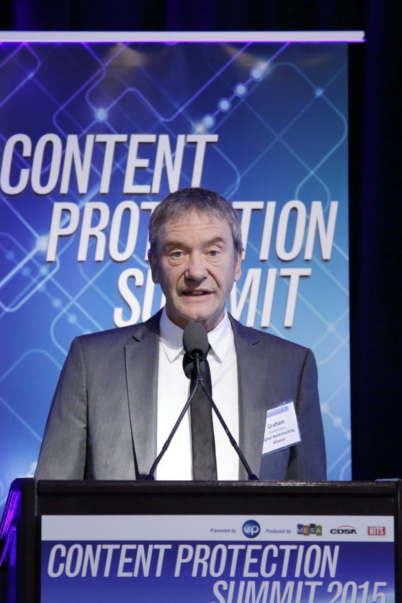 CaraGarcia_com's tweet photo. #CPS2015 #GrahamOakes Chairman, @DWA_Org talks breakthroughs in Watermarking https://t.co/h2T4EoAAEa