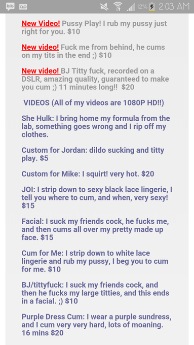 #kikmeguys #kikme to get in on this sweet video deal!!! 18+ only #kikmenow lovelytatas92 https://t.c<a href="/tag/kikmeguys"class="tags">#kikmeguys</a><a href="/tag/kikme"class="tags">#kikme</a><a href="/tag/kikmenow"class="tags"><span>#kikmenow</span></a>