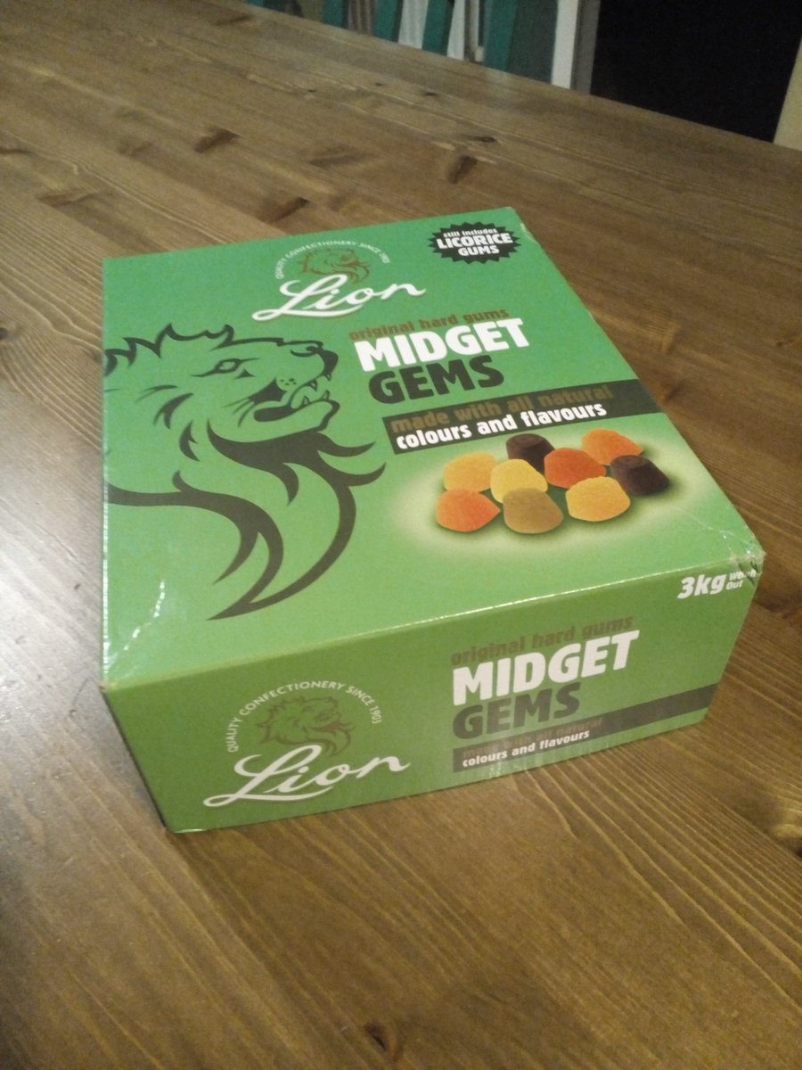 3 kg of midget gems cos I can #nomnom