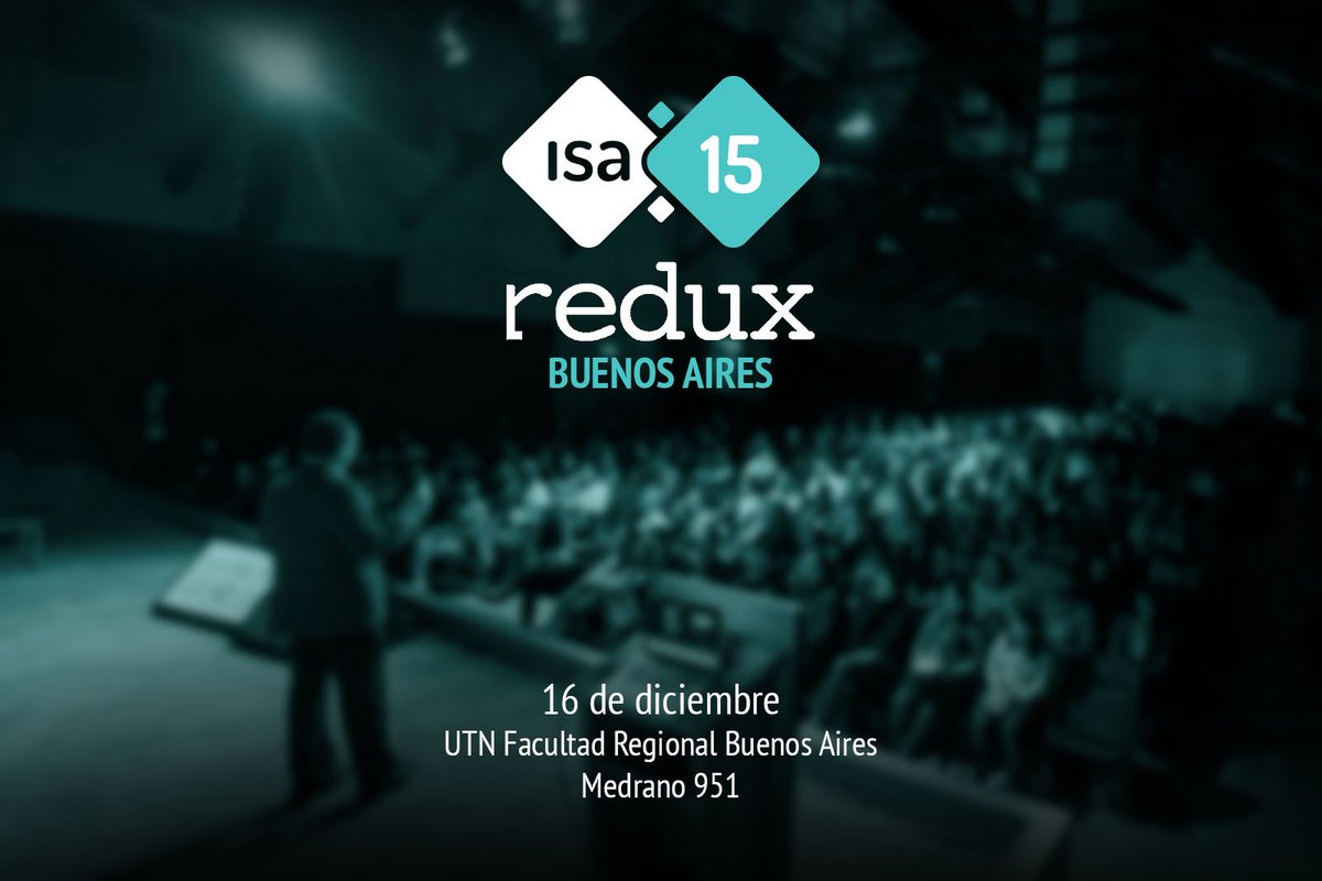 IxDABA's tweet photo. Se viene el ISA Redux BA. Agenden el 16 de diciembre en la UTN, Medrano 951. Próximamente más noticias!! https://t.co/wcfumvB2vk