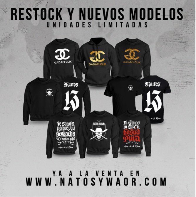 cáustico matar Engaño Natos y Waor en Twitter: "Nuevas camisetas y sudaderas a la venta en  https://t.co/tKUvfgz9eI https://t.co/2H6bVMiBrK" / Twitter