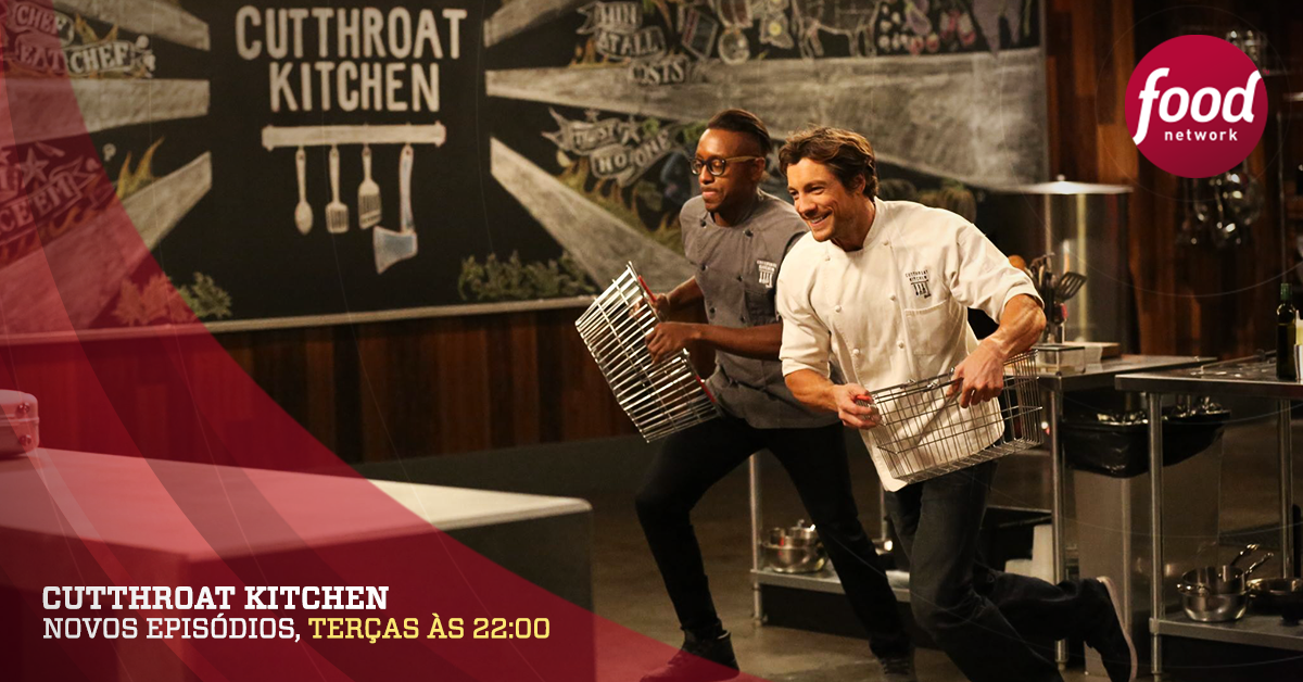 FoodNetworkBR's tweet photo. Até onde um chef vai para garantir que seu prato seja vitorioso?Descubra em #Cutthroat.Terça, às 22h.#FoodNetworkBR https://t.co/SglTRYLQJf