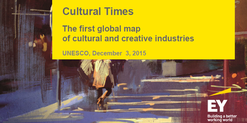 EYFrance's tweet photo. Présentation du 1er panorama mondial des industries culturelles et créatives @UNESCO_fr à 11H #EYCCI cc @CISACNews https://t.co/mheyWRlsMw
