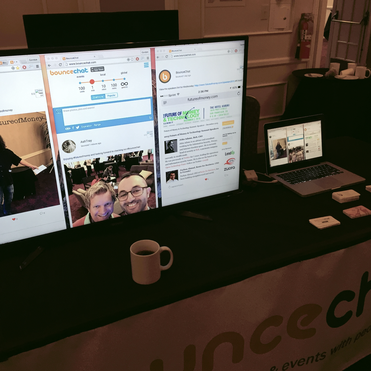 MarketingAshes's tweet photo. Enjoying #futureofmoney and looking forward to checking out #bouncechat! https://t.co/jltBB5UZ1d