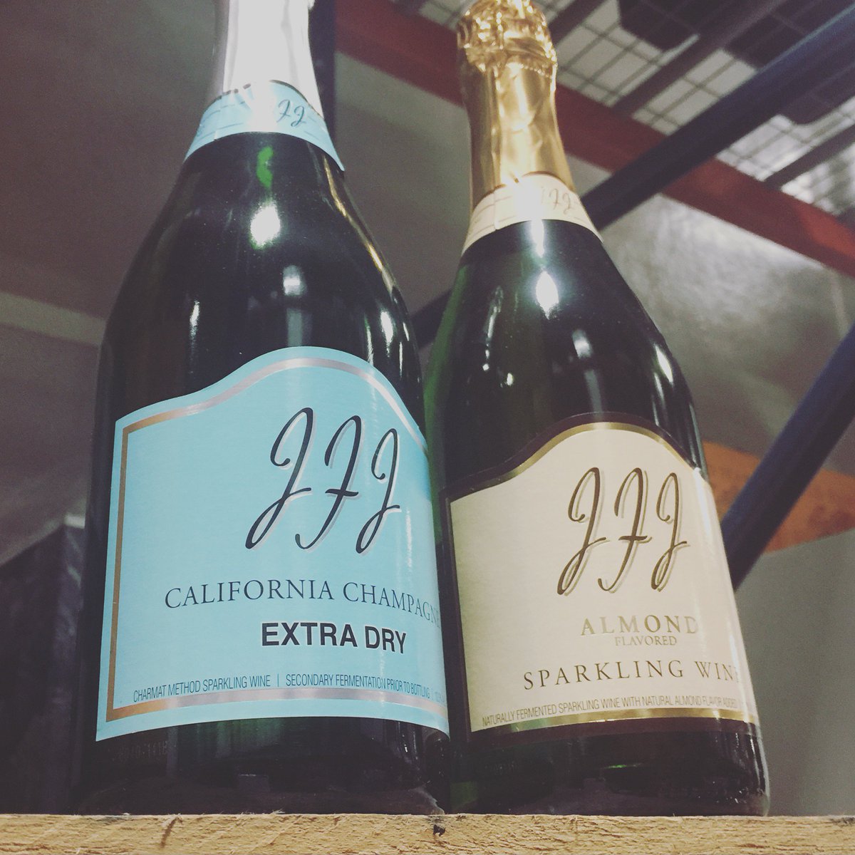 Tis' the season to celebrate. Do it with the best. #JFJChampagne #AlmondChampagne #WinesDay #HappyWinesday