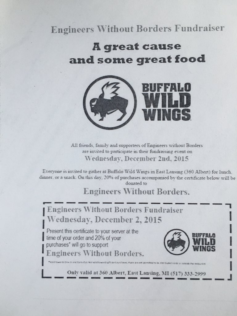 MSUconfess's tweet photo. Come to Bdubs today and support Engineers Without Borders! https://t.co/y5VCot9LJY