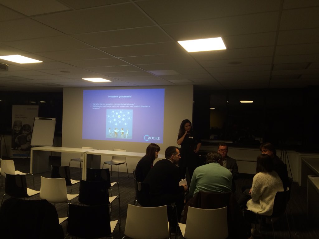 Moore_Belgium's tweet photo. Interactieve groepsessies: wat is het plan van aanpak om mijn merk digitaal te branden? #INGMooreStephensEvent https://t.co/ZEvJKyQiB3