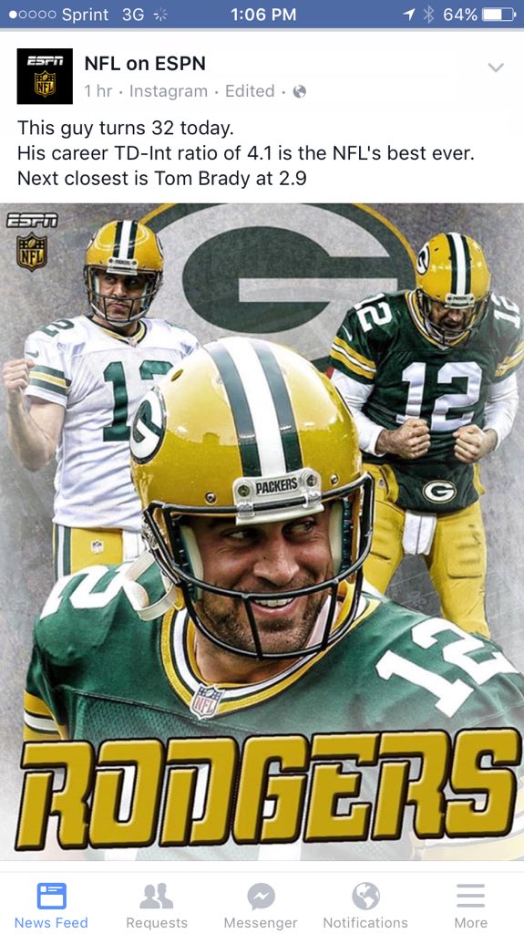 Happy birthday to the great Aaron Rodgers 