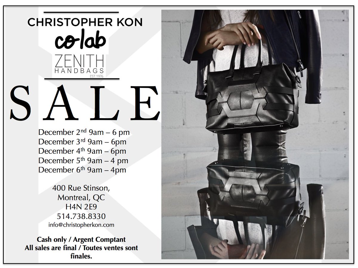 christopherkon's tweet photo. Today is the big day !! Don't miss our Pre Holiday Sample Sale !! https://t.co/H2bRmW0h2t