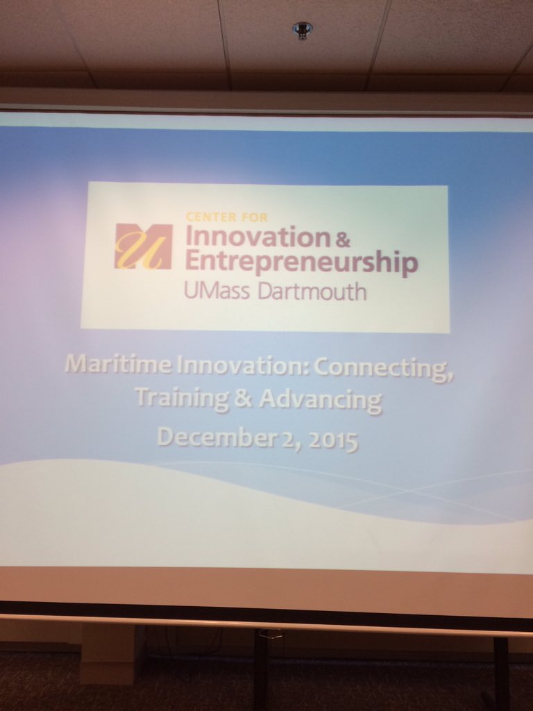 Getting underway at U Mass Dartmouth's Maritime Innovation Event. @NATI_NL @CanCGBoston @E_Daily_Donahue